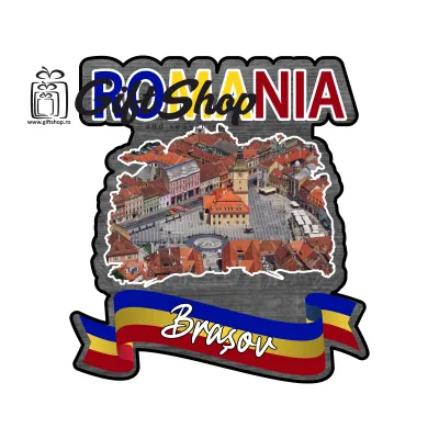 Brasov, romania, magnet frigider  mgs166